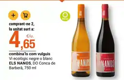 BonpreuEsclat Hero nanos - vi ecologic negre o blanc oferta