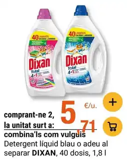 BonpreuEsclat Dixan - detergent liquid blau o adeu al separar oferta