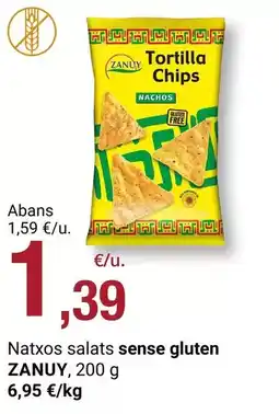 BonpreuEsclat Zanuy - natxos salats sense gluten oferta