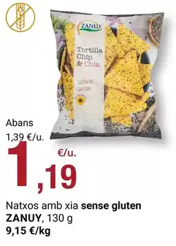 BonpreuEsclat Zanuy - natxos amb xaia sense gluten oferta