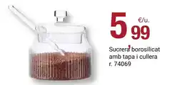BonpreuEsclat Sucrerà borosilicat amb tapa i culera oferta