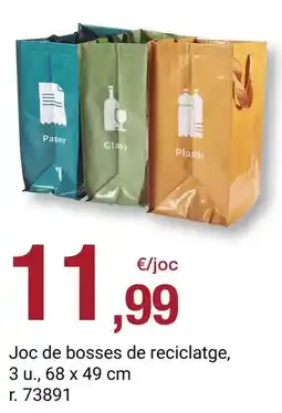 BonpreuEsclat Glass - joc de bosses de reciclatge, 3 u oferta