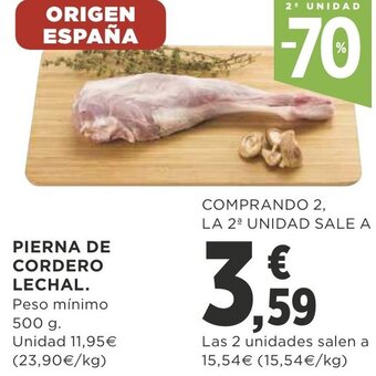 Supercor Pierna De Cordero Lechal oferta