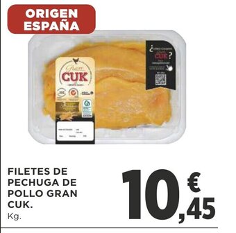 Supercor Filetes De Pechuga De Pollo Gran Cuk oferta