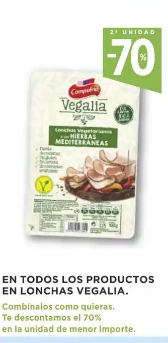 Supercor En Todos Los Productos En Lonchas Vegalia oferta