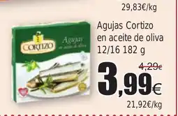 FROIZ Agujas Cortizo en aceite de oliva oferta