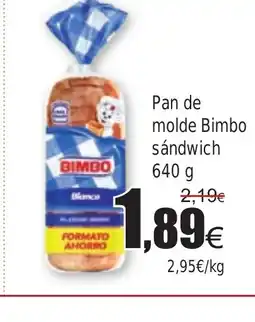 FROIZ Pan de molde Bimbo Sándwich oferta