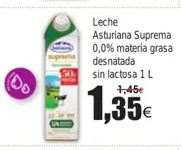 FROIZ Leche Asturiana Suprema 0,0% materia grasa desnatada sin lactosa oferta
