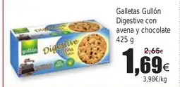 FROIZ Galletas Gullón Digestive con avena y chocolate oferta
