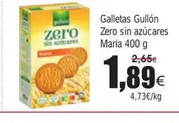 FROIZ Galletas Gullón Zero sin azúcares María oferta