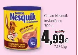 FROIZ Cacao Nesquik instantáneo oferta