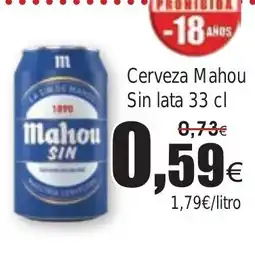 FROIZ Cerveza Mahou Sin lata oferta