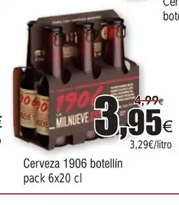 FROIZ Cerveza 1906 botellín oferta