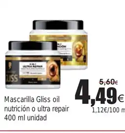 FROIZ Mascarilla Gliss oil nutrición o ultra repair oferta