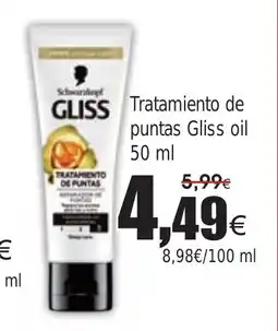 FROIZ Tratamiento de puntas Gliss oil oferta