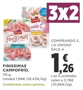 Supercor Finissimas Campofrío 115g oferta