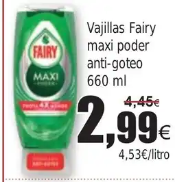 FROIZ Vajillas Fairy maxi poder anti-goteo oferta