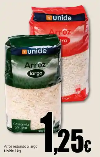 UNIDE Arroz redondo o largo