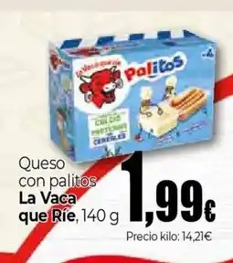 Unide Market LA VACA QUE RIE Queso con palitos oferta