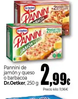 Unide Market DR OETKER Pannini de jamón y queso o barbacoa oferta