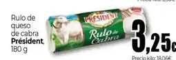 Unide Market PRESIDENT Rulo de queso de cabra oferta