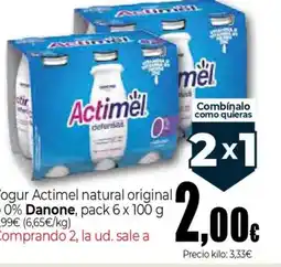 Unide Market DANONE Yogur Actimel natural original | 00% oferta