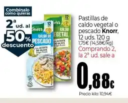 Unide Market KNORR Pastillas de caldo egetal o pescado oferta