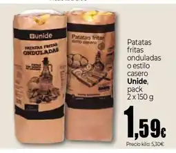 Unide Market UNIDE Patatas fritas onduladas o estilo casero oferta