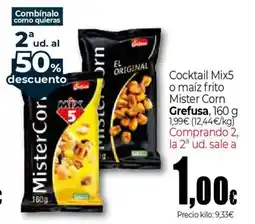 Unide Market GREFUSA Cocktail Mix5 o maíz frito Mister Corn oferta