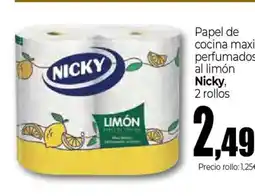 Unide Market NICKY Papel de cocina maxi perfumados al limón oferta