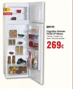 Hiper FROIZ ROMMER Frigorífico Rommer FE290 2P Blanco oferta