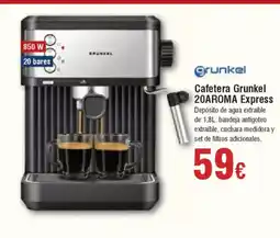 Hiper FROIZ GRUNKEL Cafetera Grunkel 20AROMA Express oferta