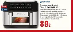 Hiper FROIZ GRUNKEL Freidora Aire DUALFLEXIFRYER oferta