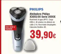 Hiper FROIZ PHILIPS Afeitadora Philips X3003/00 Serie 3000X oferta