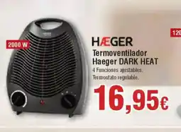 Hiper FROIZ HÆGER Termoventilador DARK HEAT oferta