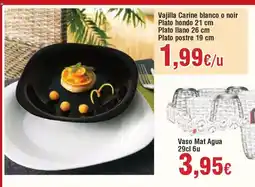 Hiper FROIZ Vajilla Carine blanco o noir oferta