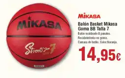 Hiper FROIZ MIKASA Balón Basket Goma BB Talla 7 oferta