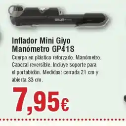 Hiper FROIZ Inflador Mini Giyo Manómetro GP41S oferta
