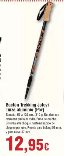 Hiper FROIZ Bastón Trekking Joluvi Tuiza aluminio (Par) oferta