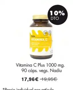 NaturaSí NADIU Vitamina C Plus 1000 mg. 90 cáps. vegs. oferta