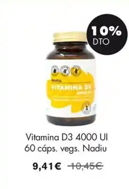 NaturaSí NADIU Vitamina D3 4000 UI 60 cáps. vegs oferta