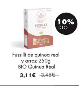NaturaSí QUINUA REAL Fussilli de quinoa real y arroz BIO oferta