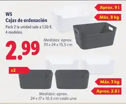 Lidl W5 Cajas de ordenación oferta
