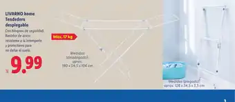 LIVARNO home Tendedero desplegable