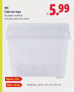 Lidl W5 Caja con tapa oferta