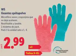 Lidl W5 Guantes quitapolvo oferta