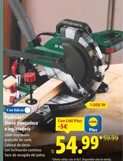 Lidl PARKSIDE Sierra tronzadora e ingletadora oferta