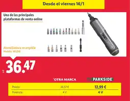 Lidl Atornilladora recargable oferta
