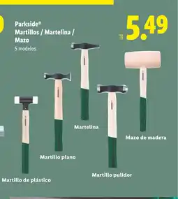 Lidl PARKSIDE Martillos / Martelina / Mazo oferta