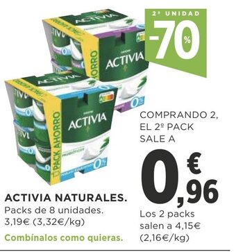 Supercor Activia Naturales oferta